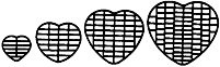 Heart Shaped Tiers Wedding Cake Cutting Diagram